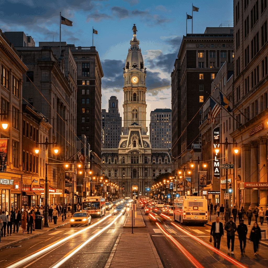 Core Philadelphia appliance repair service area with local city skyline